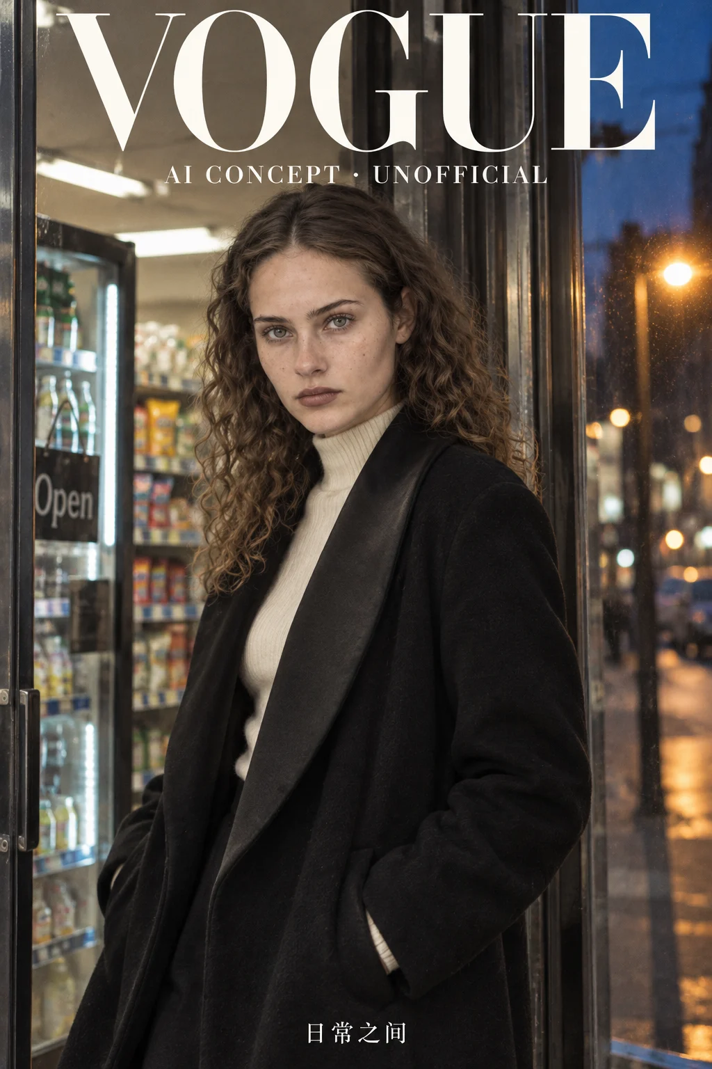 Vogue · 傍晚便利店 AI 概念样刊